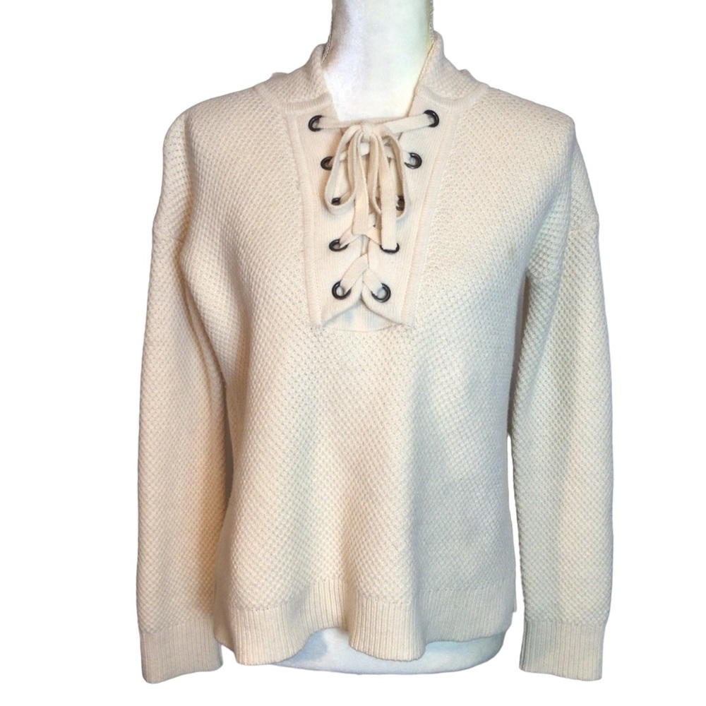 Madewell 100% Merino Wool Waffle Stitch Sweater Size XS